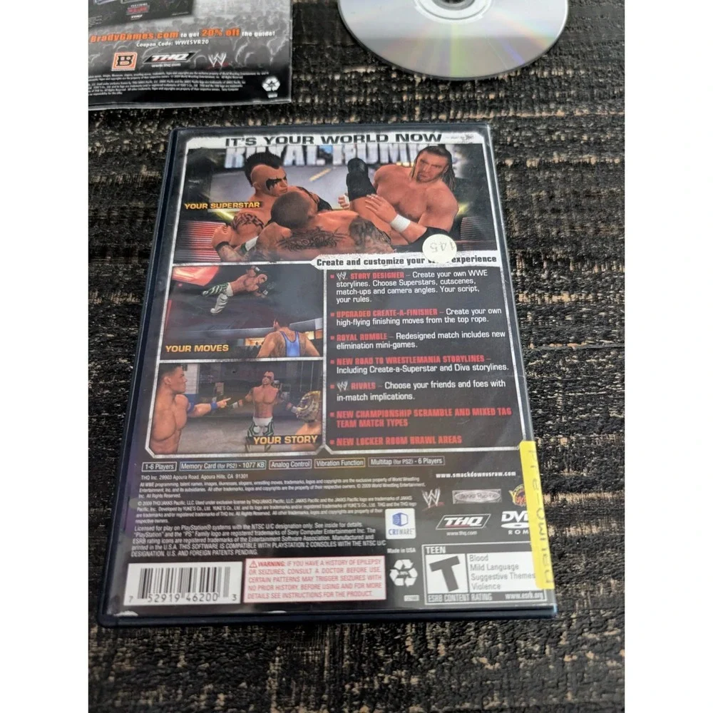 WWE SmackDown vs. Raw 2010 (Sony PlayStation 2) - PS2 - Complete